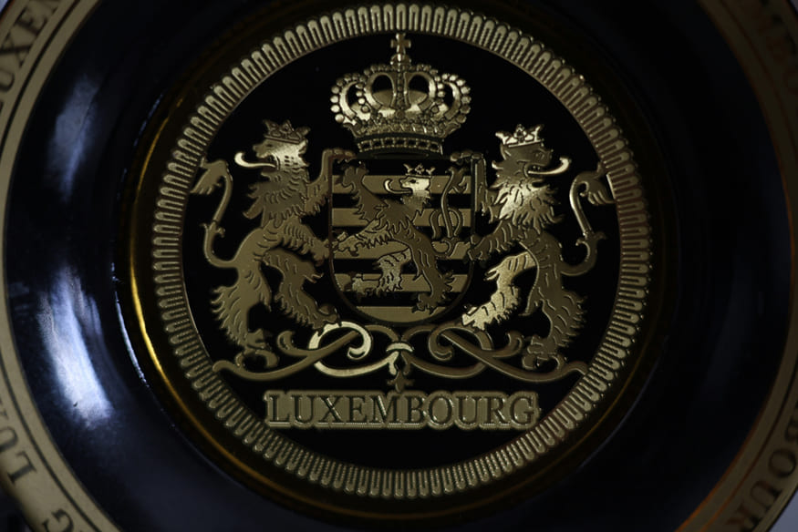 Armoiries du Luxembourg - sceau patrimonial doré