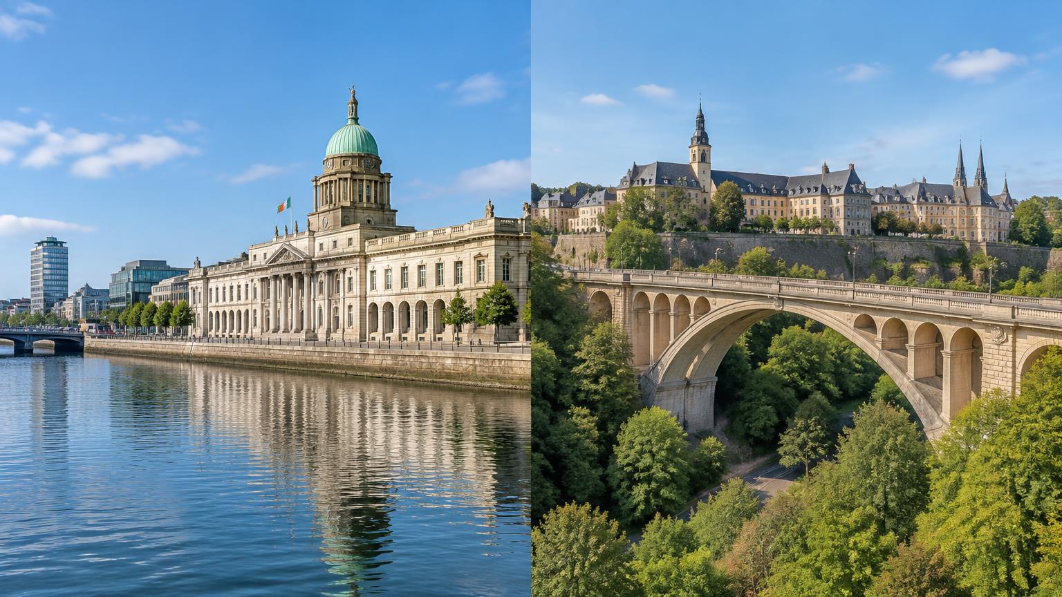 Assurance-vie irlandaise ou luxembourgeoise : Dublin et Luxembourg